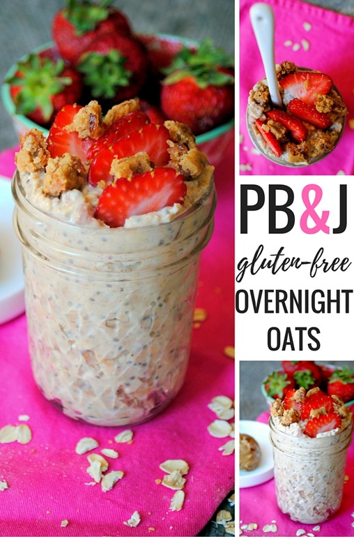 PB & J Overnight Oats (Gluten Free)