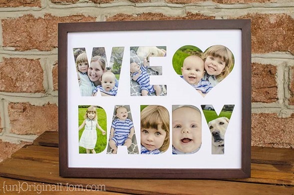We Heart Daddy Cut Out Frame We Heart Daddy Cut Out Frame