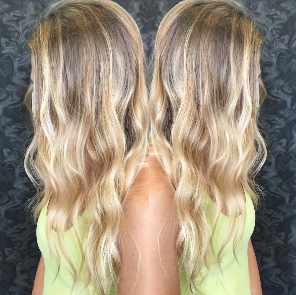 Before & After Natural Blonde Highlights