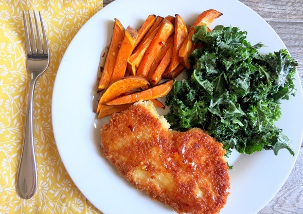 Blue Apron Chicken Kale and Sweet Potatoes