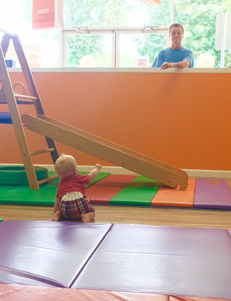 Chase Pointing at Grandad