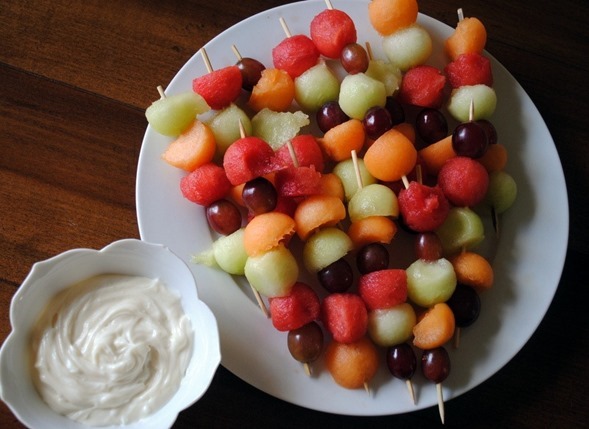 Honey Goat Cheese Fruit Dip