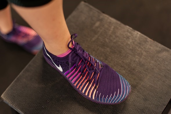 Purple Nike Flyknit TR