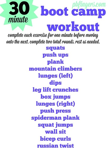 30 minute boot camp workout