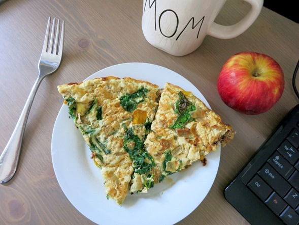 Frittata and Apple