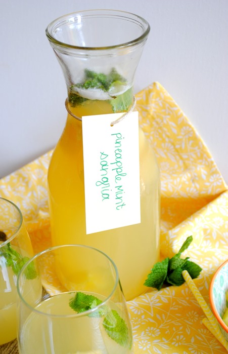 Mint Pineapple Sangria