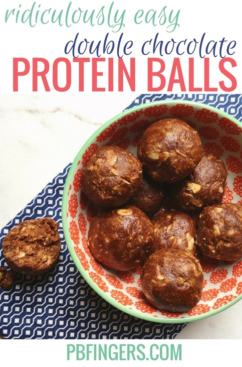 Ridiculously Easy Double Chocolate Protein Balls