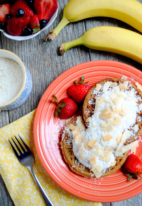 Triple Coconut Waffles