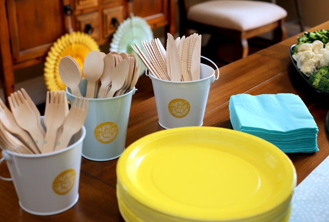 You Are My Sunshine Themed Party Plates and Utensils