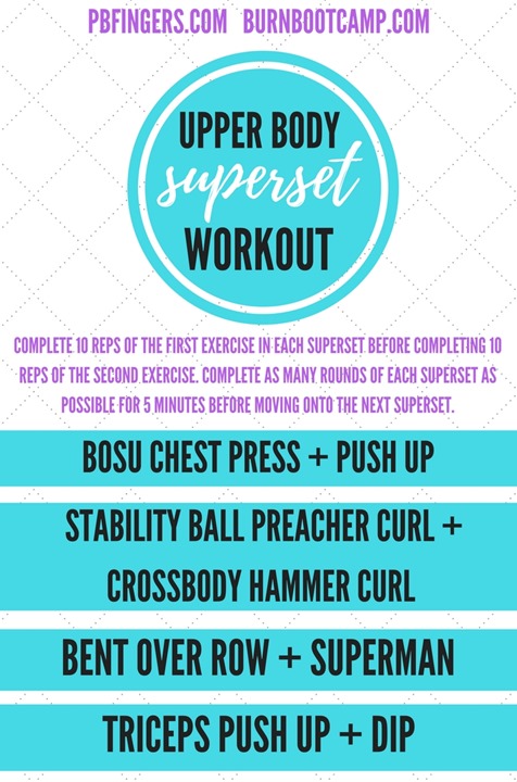ARM Workout (5 min per superset) ARM Workout (5 min per superset)