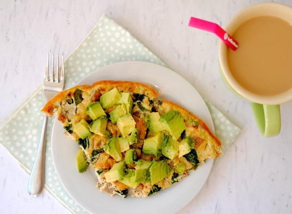 Frittata with avocado