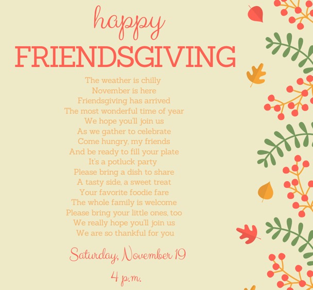 Friendsgiving Invitation