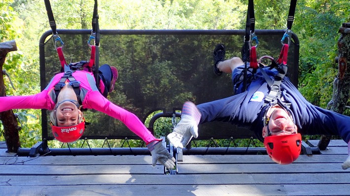 Leslie Dad Zip Lining