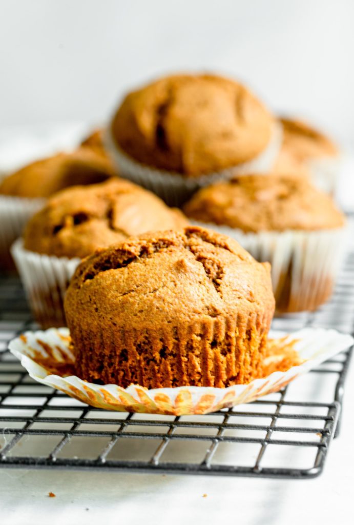 whole wheat pumpkin muffins