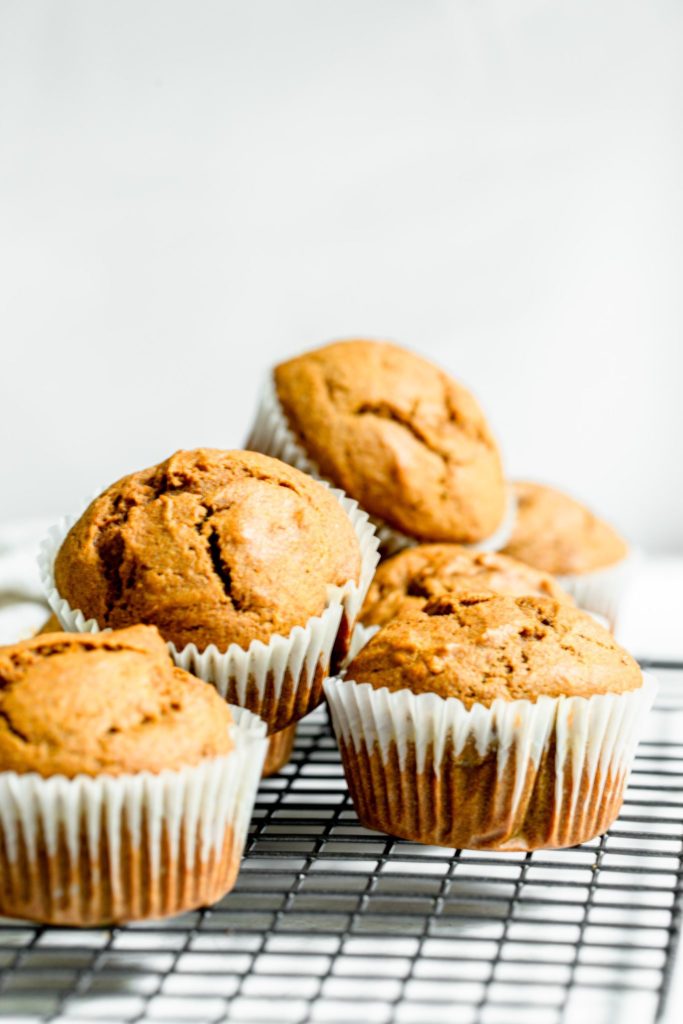 whole wheat pumpkin muffins