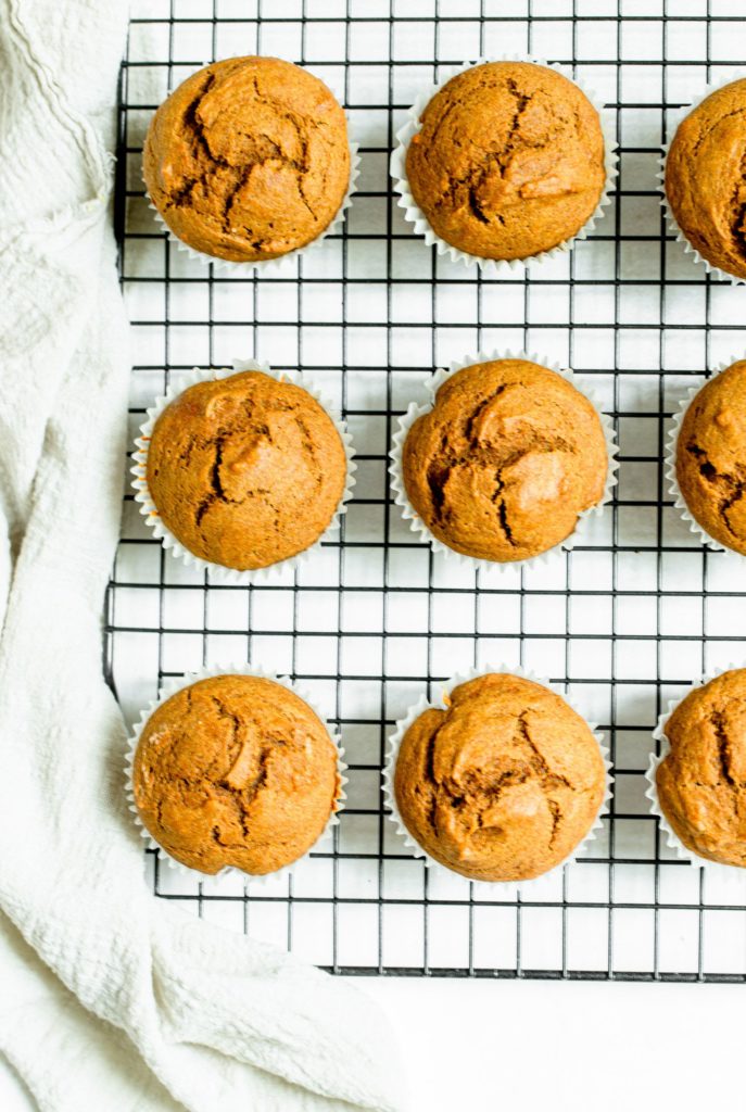 whole wheat pumpkin muffins