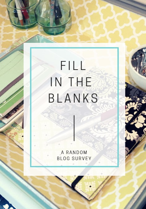 Fill in the Blanks Blog Survey