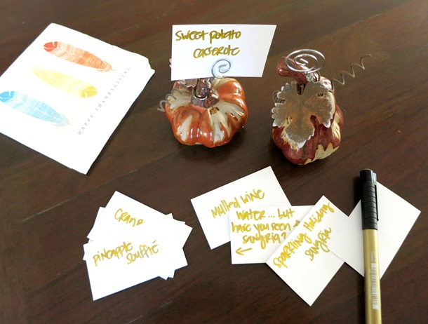 Friendsgiving Food Labels