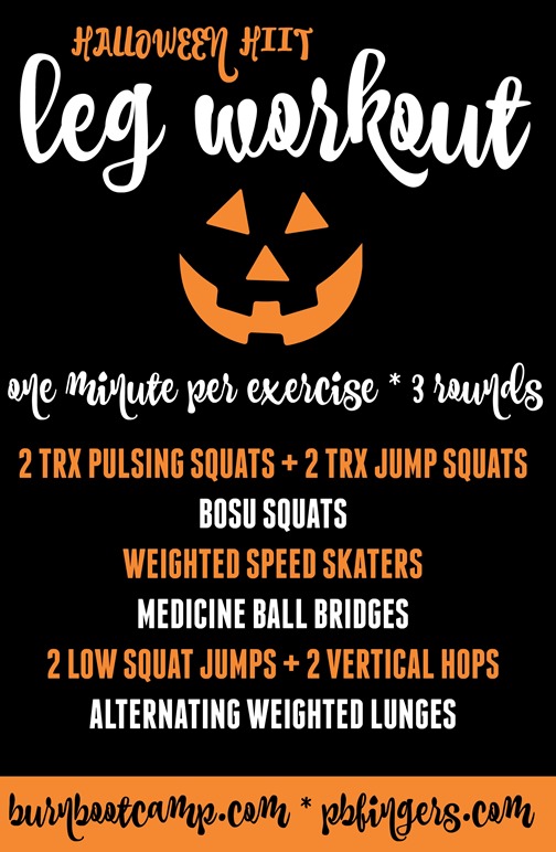 Halloween HIIT Leg Workout