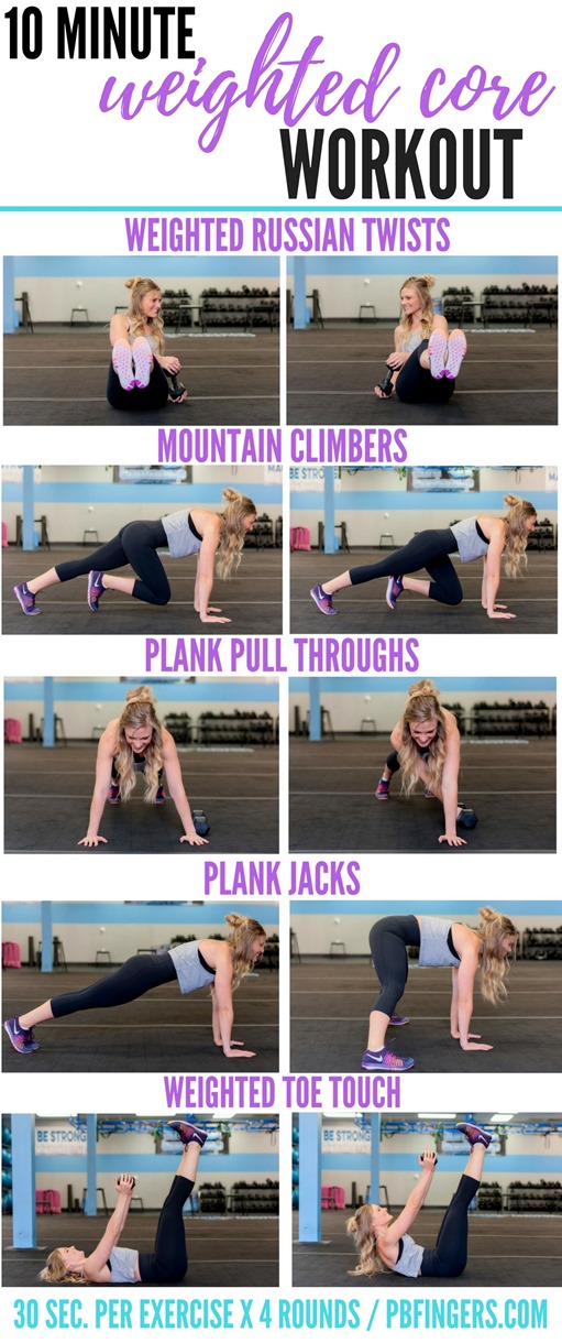 10 Minute Weighted Core Workout