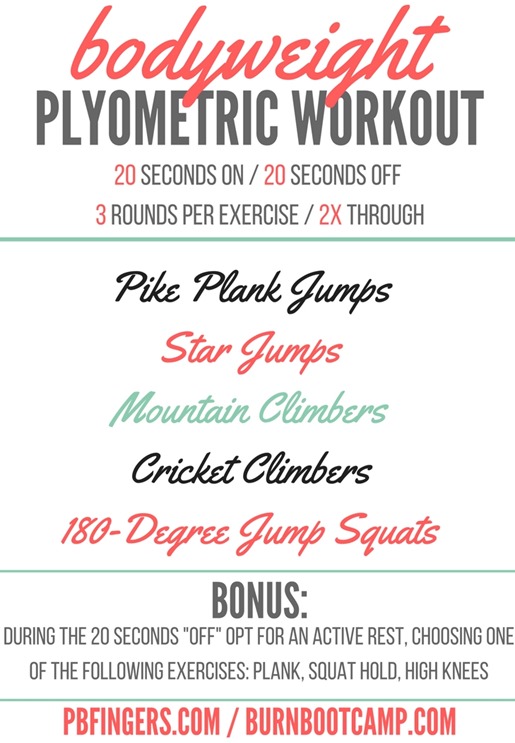 Bodyweight Plyometric Workout