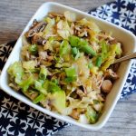 One Pot Chicken Cabbage Bowl with Sesame Ginger Broth