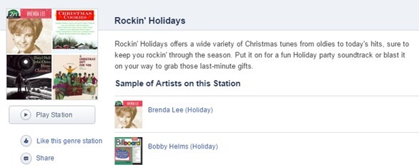 rockin holidays pandora