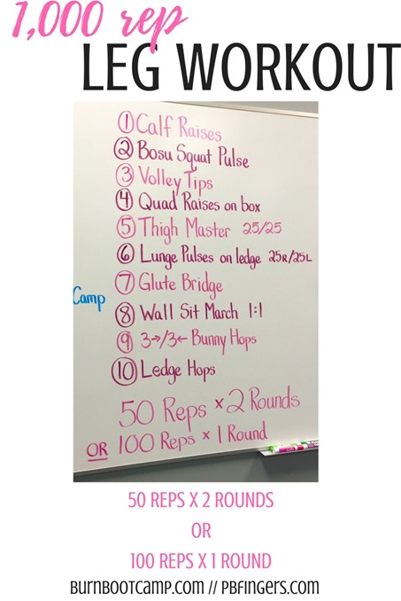 1,000 Rep Leg Workout