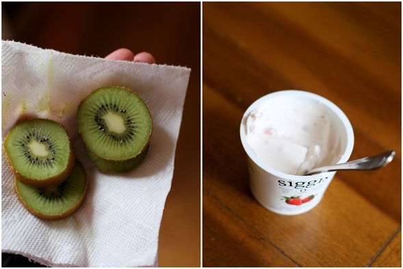 kiwi and yogurt