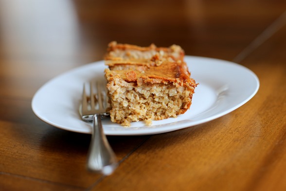 peanut butter baked steel cut oatmeal