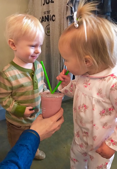 Clean Juice Date Chase and Lilly