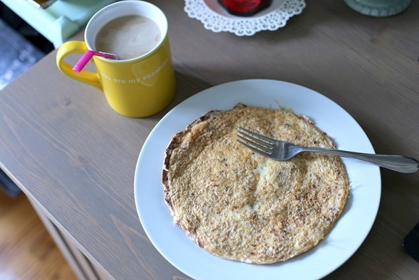 Egg White Oatmeal Protein Pancake