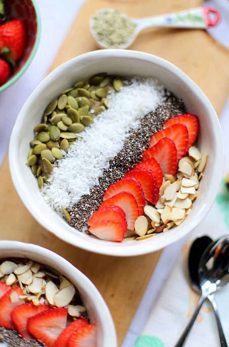 High Protein Hemp Oatmeal Breakfast