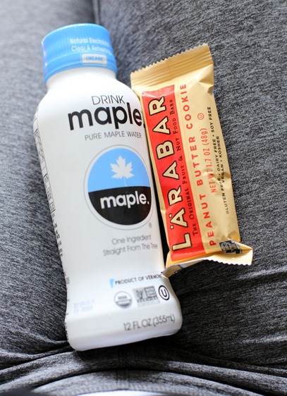 Larabar and Maple Water