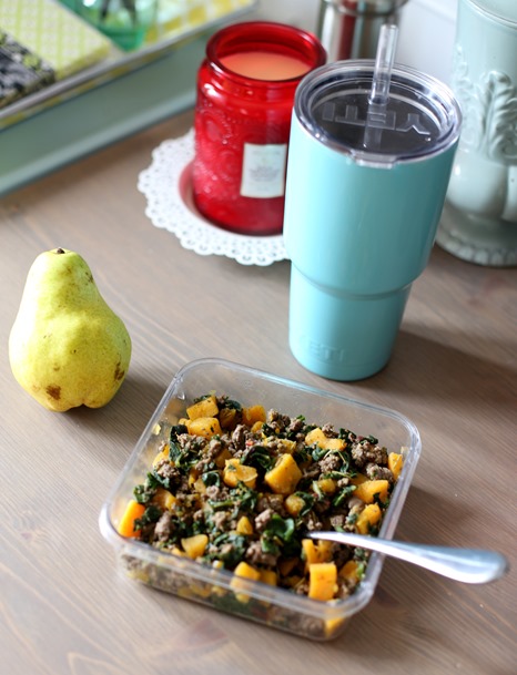 Bison and Butternut Squash Paleo Skillet