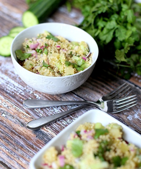 Cold Quinoa Salad - Only 133 Calories