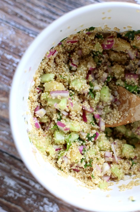Cold Quinoa Salad Recipe (Clean, Simple and A Crowd-Pleaser!)