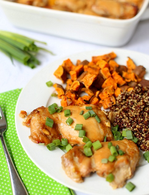 Miso Baked Chicken Thighs