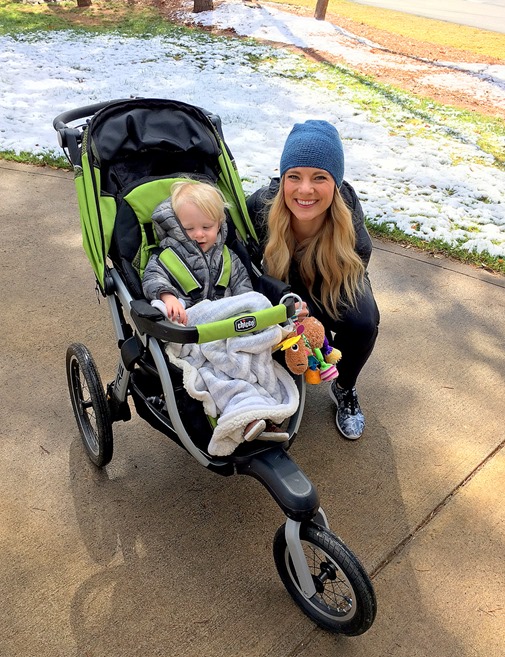 Winter Walk Chase 19 months old