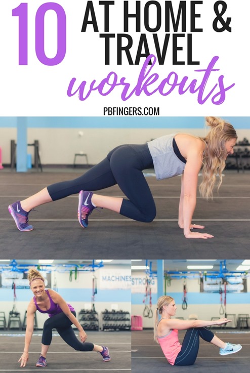 10 At Home and Travel Workouts (Bodyweight Only! Great mix of cardio, strength and ab workouts)