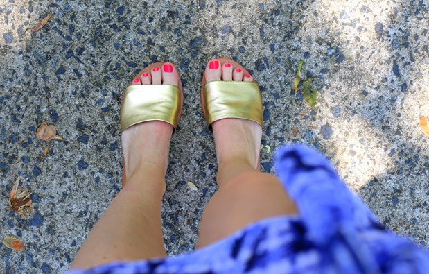 ALDO Gold Slides ALDO Gold Slides