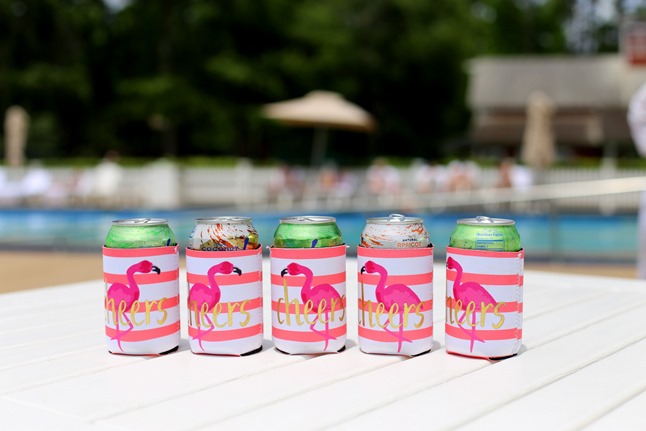 Pink Flamingo Koozies