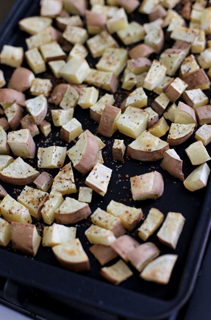 Roasted White Sweet Potatoes