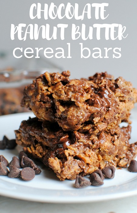 CHOCOLATE PEANUT BUTTER Cereal Bars
