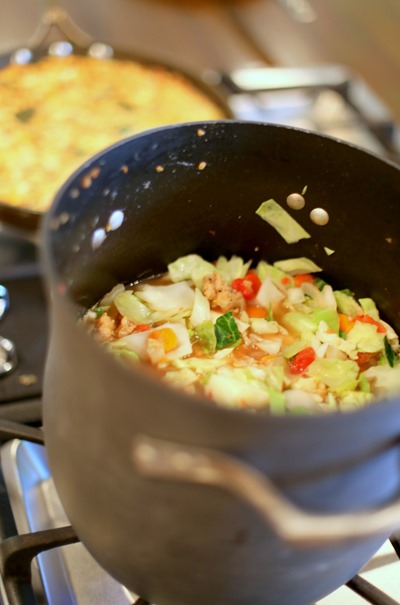 Cabbage Sausage Soup