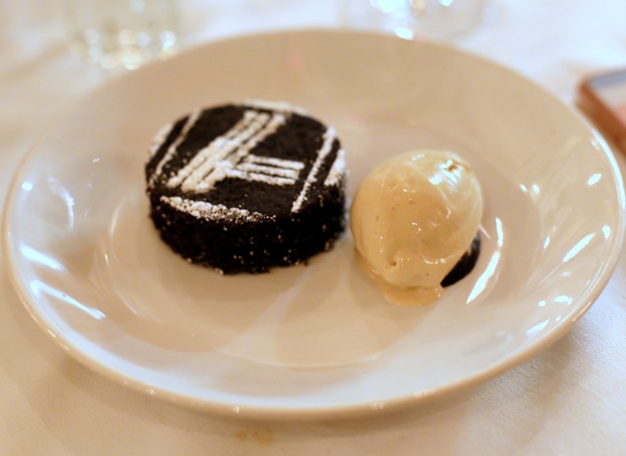 Chocolate Cake with Ice Cream