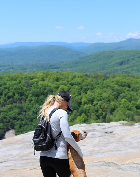 Hiking Stone Mountain NC with Dog