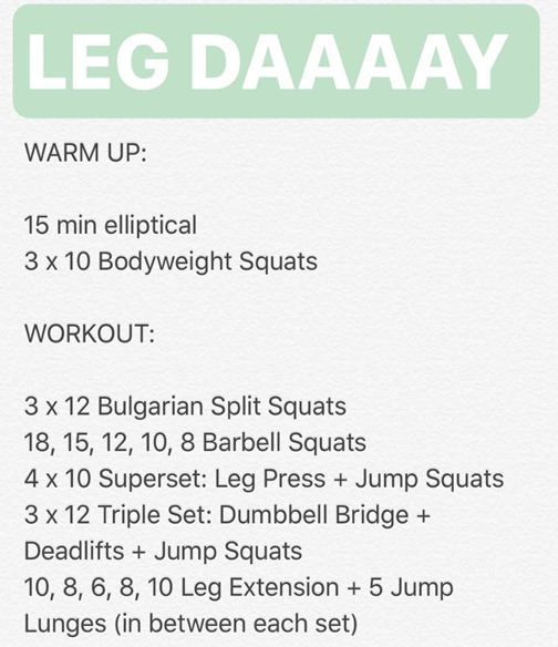 LEG DAY Workout