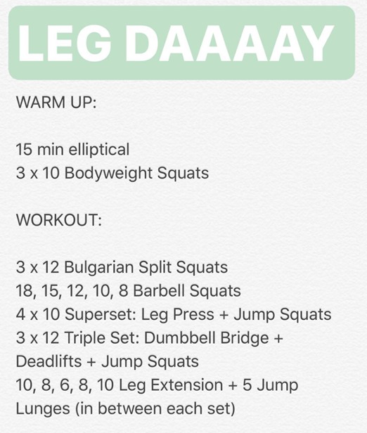 LEG DAY Workout