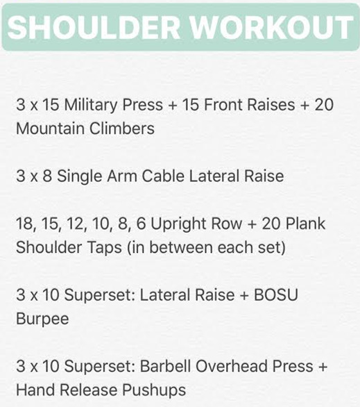 Shoulder Workout